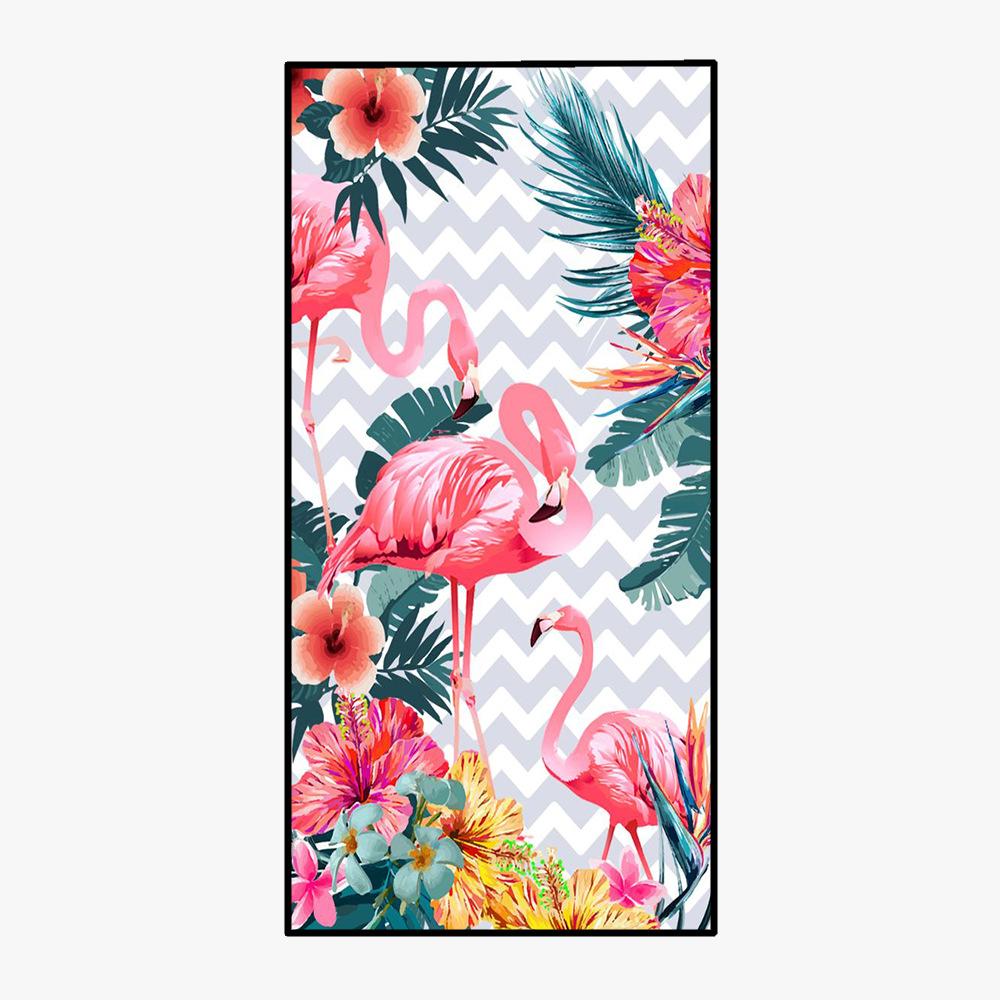 Flamingo Square Beach Towel Quick-drying Towel-TF-HLN11-75*150cm-Free Shipping at meselling99