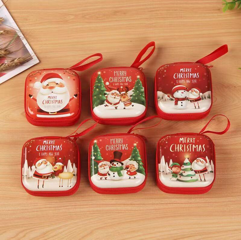 Merry Christmas Square Shaped Coins Storage Bag 10pcs/Set-Handbags, Wallets & Cases-The same as picture-Free Shipping at meselling99