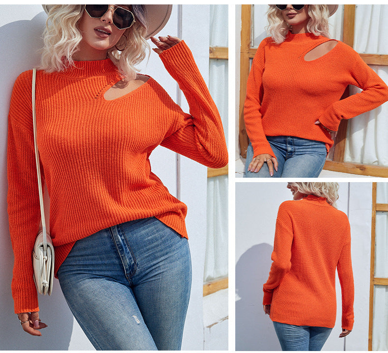 Fashion Knitted Pullover Sweaters for Women-Shirts & Tops-Free Shipping at meselling99