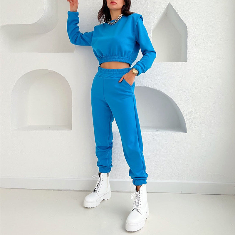 Casual Spring Sports Suits for Women-Suits-Blue-S-Free Shipping at meselling99