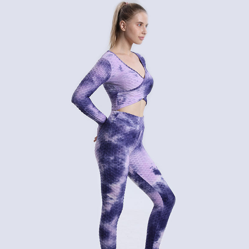 Sexy Dyed Yoga Gym Outfits for Women-Activewear-Free Shipping at meselling99