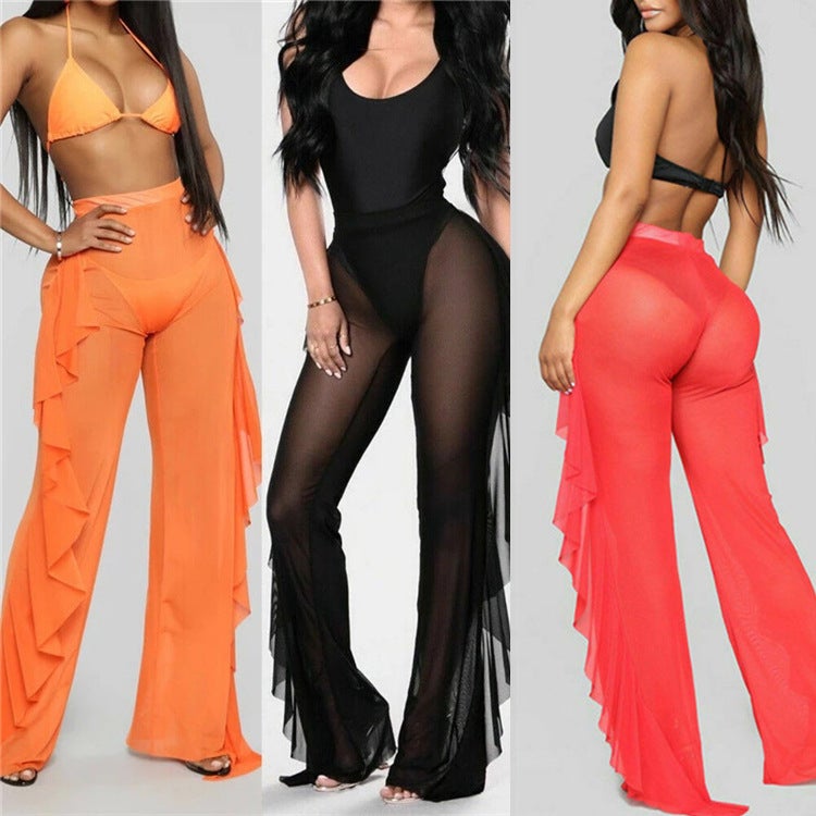Sexy See Throught Summer Beach Holiday Pants-Swimwear-Free Shipping at meselling99