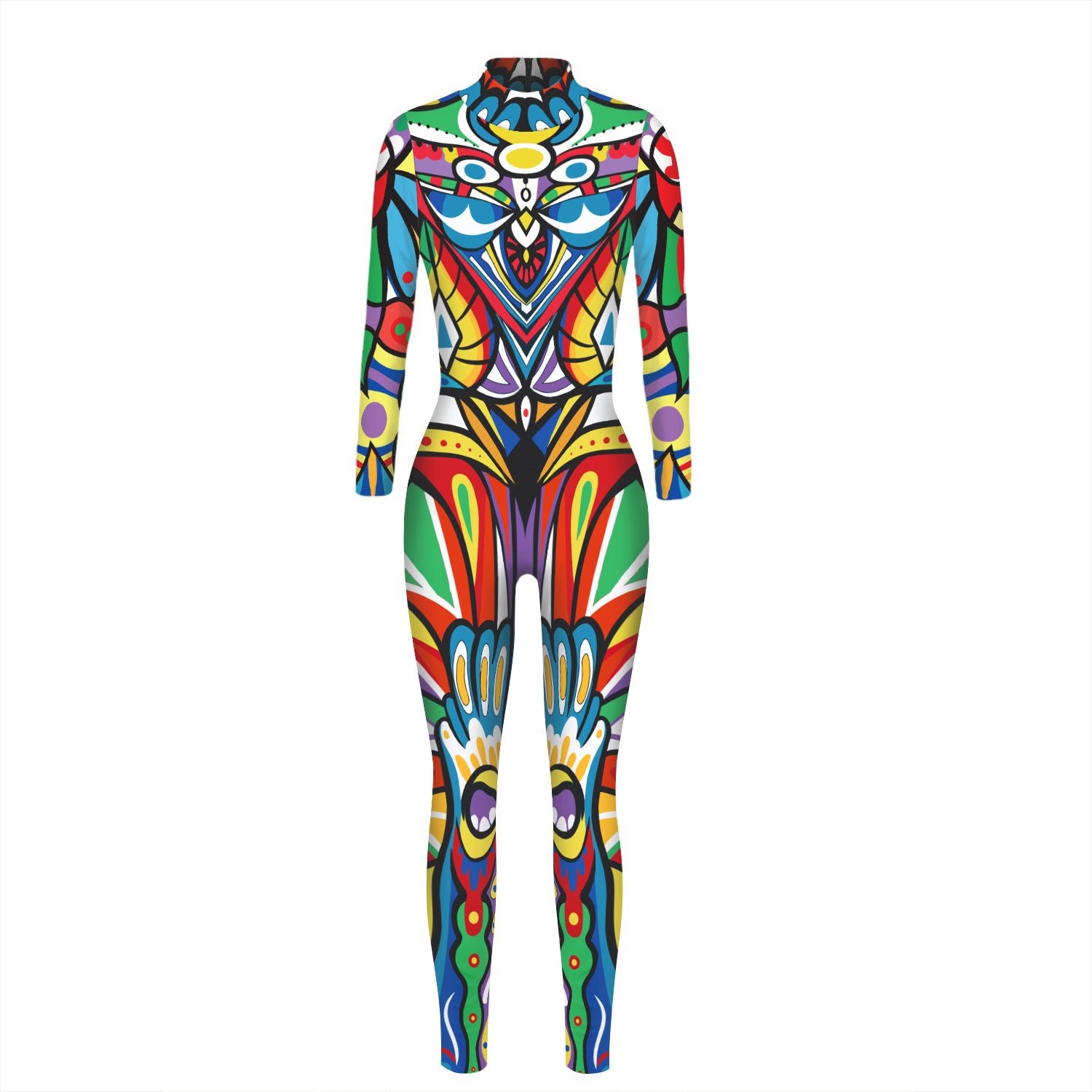 Happy Halloween Print Long Sleeves Jumpsuits Cosplay Costume-Costumes & Accessories-BAX156-S-Free Shipping at meselling99