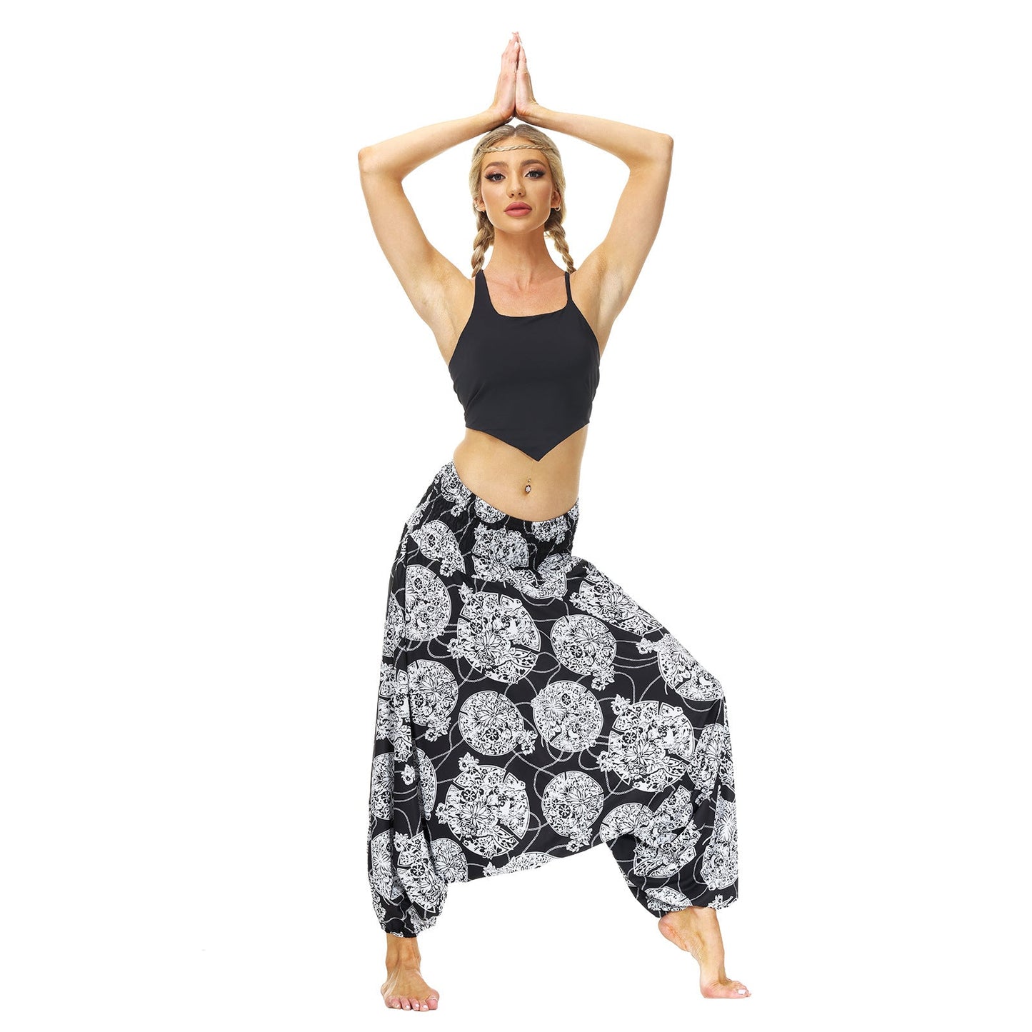 Bohemian Floral Print Casual Yoga Dancing Pants-Pants-YCL093-One Size-Free Shipping at meselling99