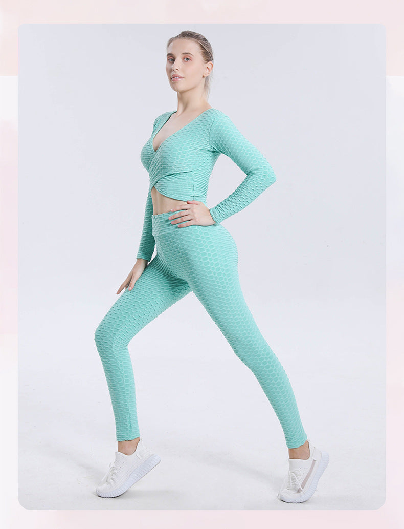 Sexy Bubble Design Women Gym Outfits-Activewear-Free Shipping at meselling99