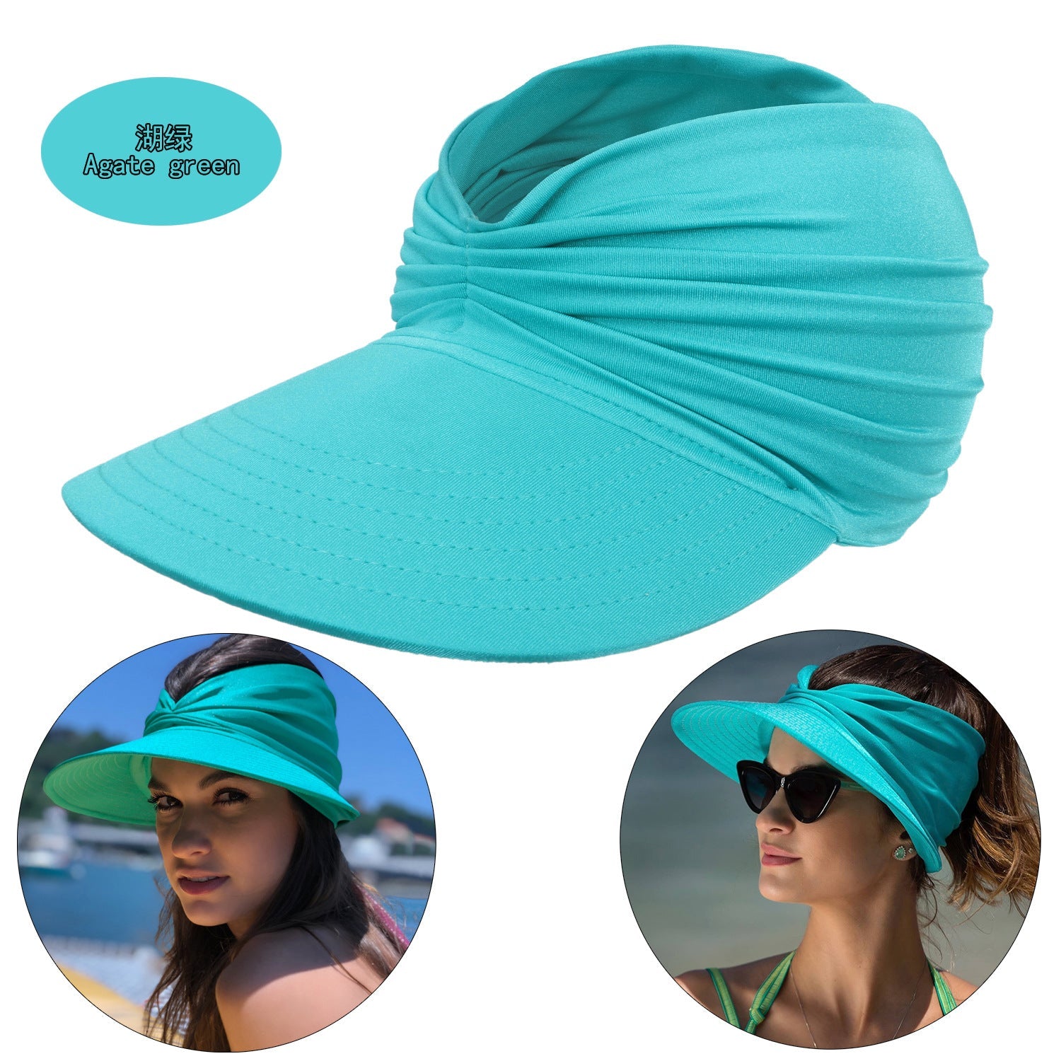 Summer Beach Sun Proof Outdoor Hats 2pcs/Set-Hats-Green-56-65 cm-Free Shipping at meselling99