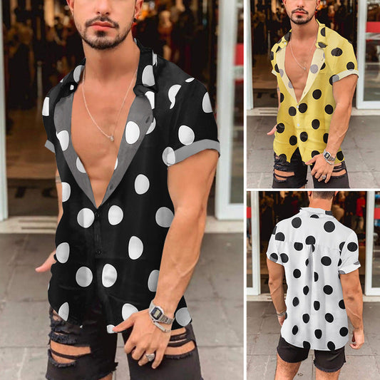 Men's Summer Beach Short Sleeves Shirts-Shirts & Tops-Free Shipping at meselling99