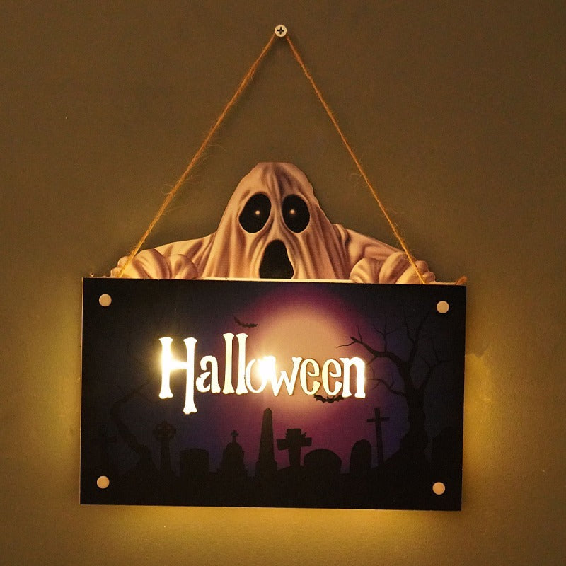 Halloween Wall Decoration Pendants-Decor-Purple Ghost-Free Shipping at meselling99