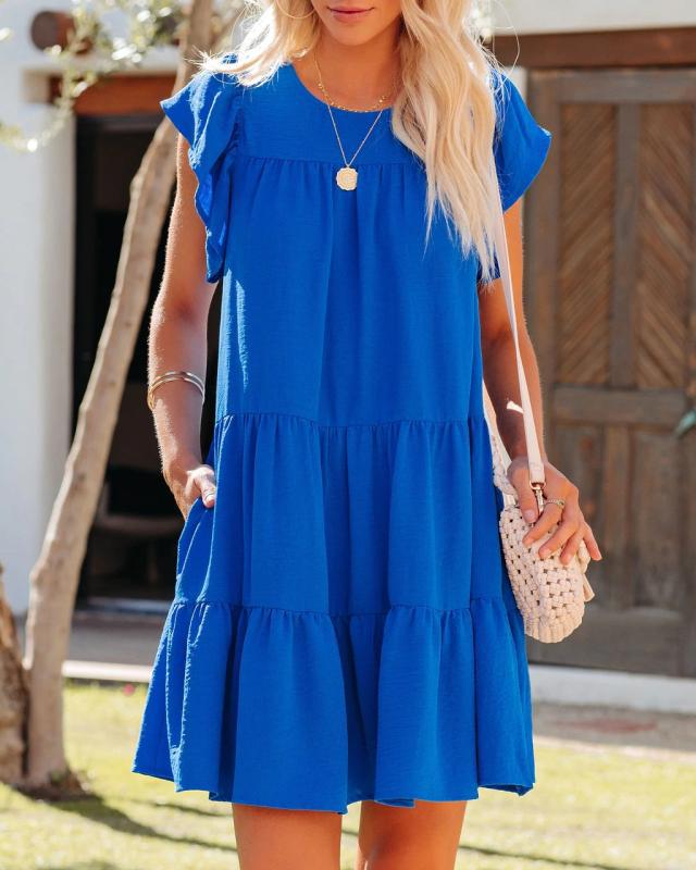 Summer Daily Sun Dresses-Dresses-Blue-S-Free Shipping at meselling99