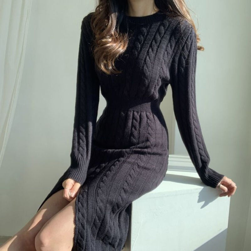 Vintage Designed Knitted Dresses-Dresses-Free Shipping at meselling99