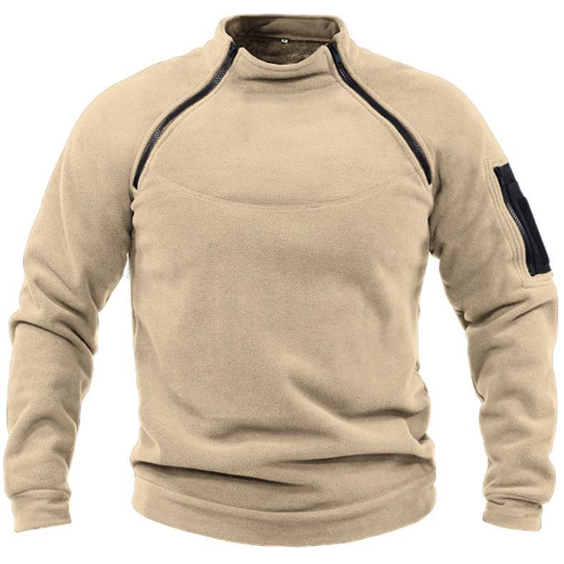 Warm Turtleneck Pullover Sweaters for Men-Khaki-S-Free Shipping at meselling99