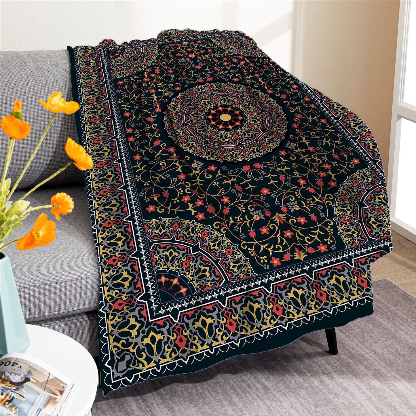 Vintage Boho Fleece Throw Blankets-Blankets-M20220701-8-50*60 Inches-Free Shipping at meselling99