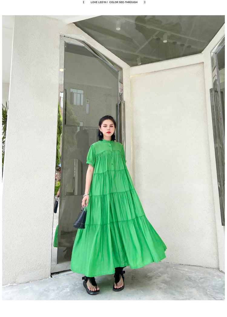 Summer Plus Sizes Women Long Cozy Dresses-Dresses-Free Shipping at meselling99