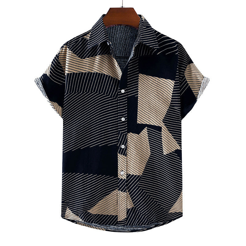 Casual Summer Short Sleeves T Shirts for Men-Shirts & Tops-Navy Blue-S-Free Shipping at meselling99