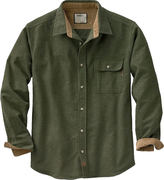 Casual Long Sleeves Shirts for Men-Shirts & Tops-Green-S-Free Shipping at meselling99