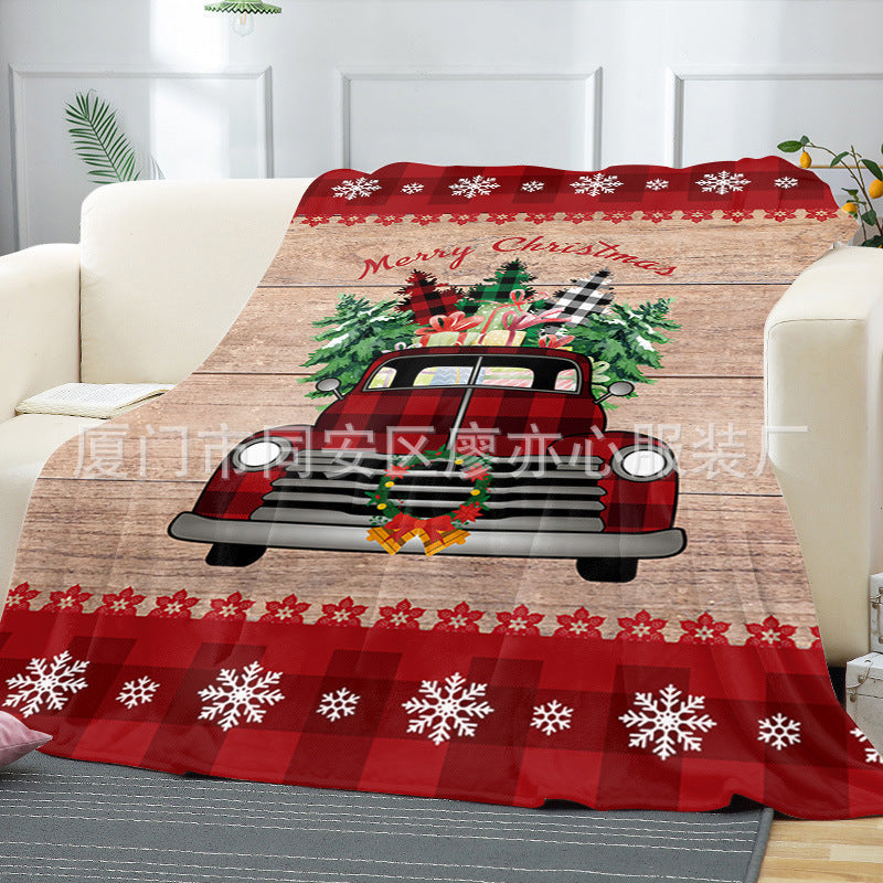 Merry Christmas Fleece Throw Blankets-Blankets-15-50*60 inches-Free Shipping at meselling99