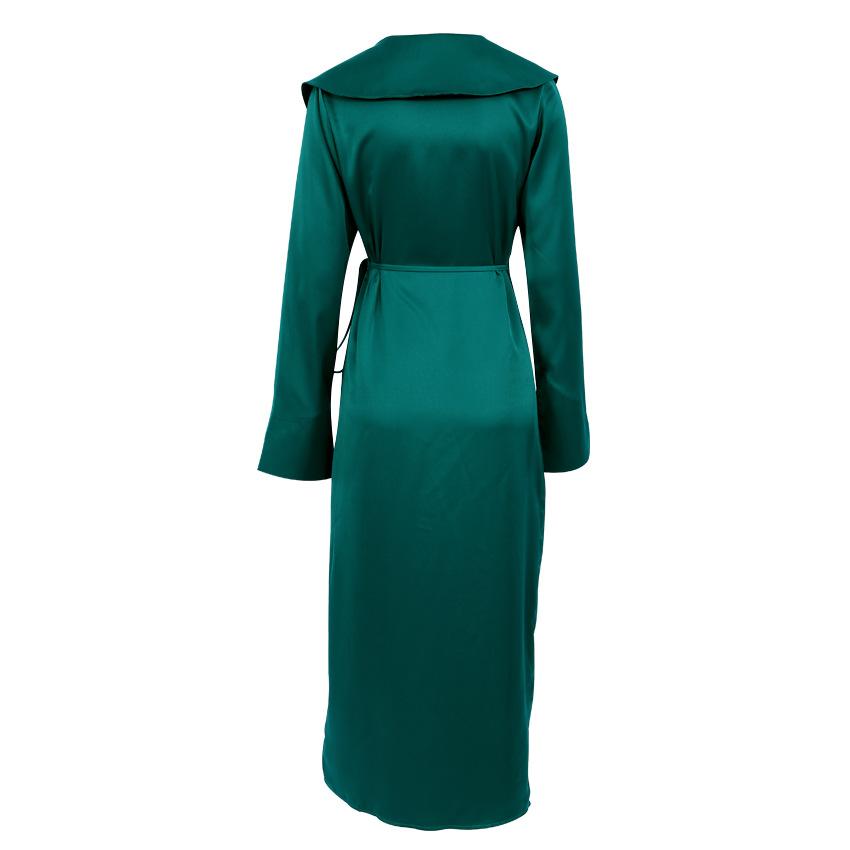 Green French Style Long Dresses for Women-Dresses-Free Shipping at meselling99