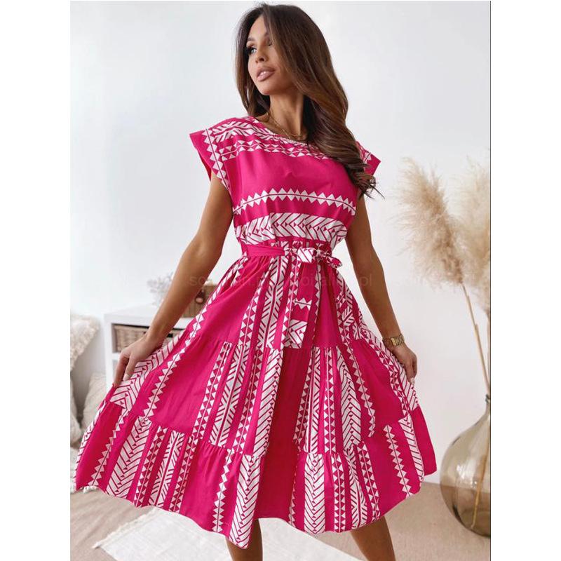 Women Fashion Irregular Mini Dresses-Mini Dresses-Red-S-Free Shipping at meselling99