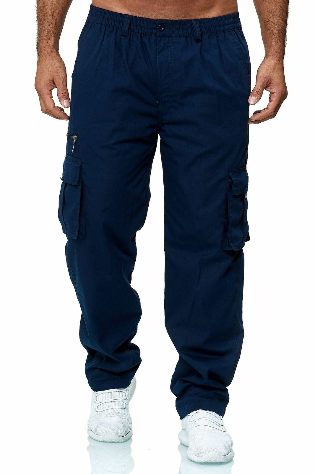 Casual Pockets Men's Outdoor Pants-Pants-Navy Blue-S-Free Shipping at meselling99