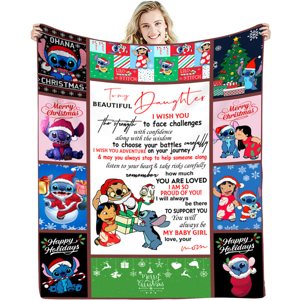 Cartoon Design Fleece Throw Blankets for Christmas-Blankets-7-75*100cm-Free Shipping at meselling99