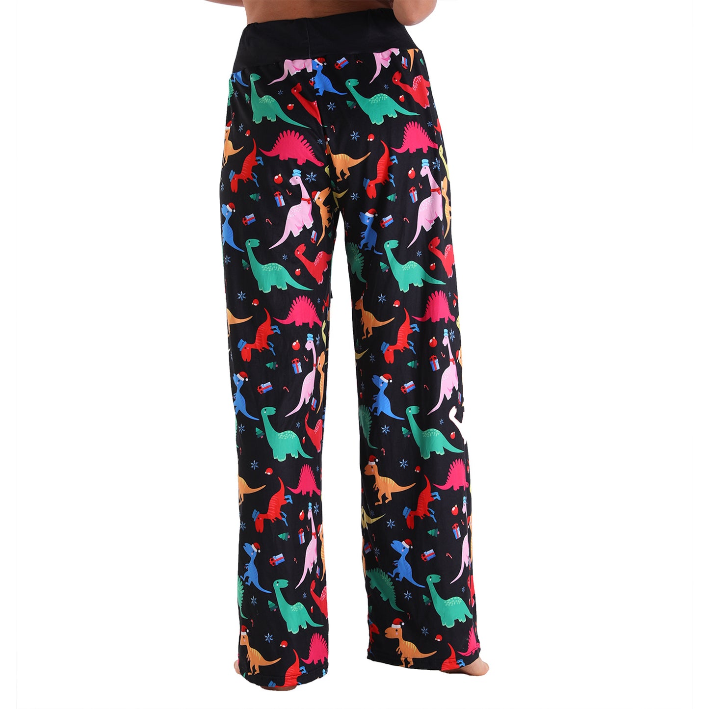 Casual Floral Print Women High Waist Trousers-Pajamas-Free Shipping at meselling99
