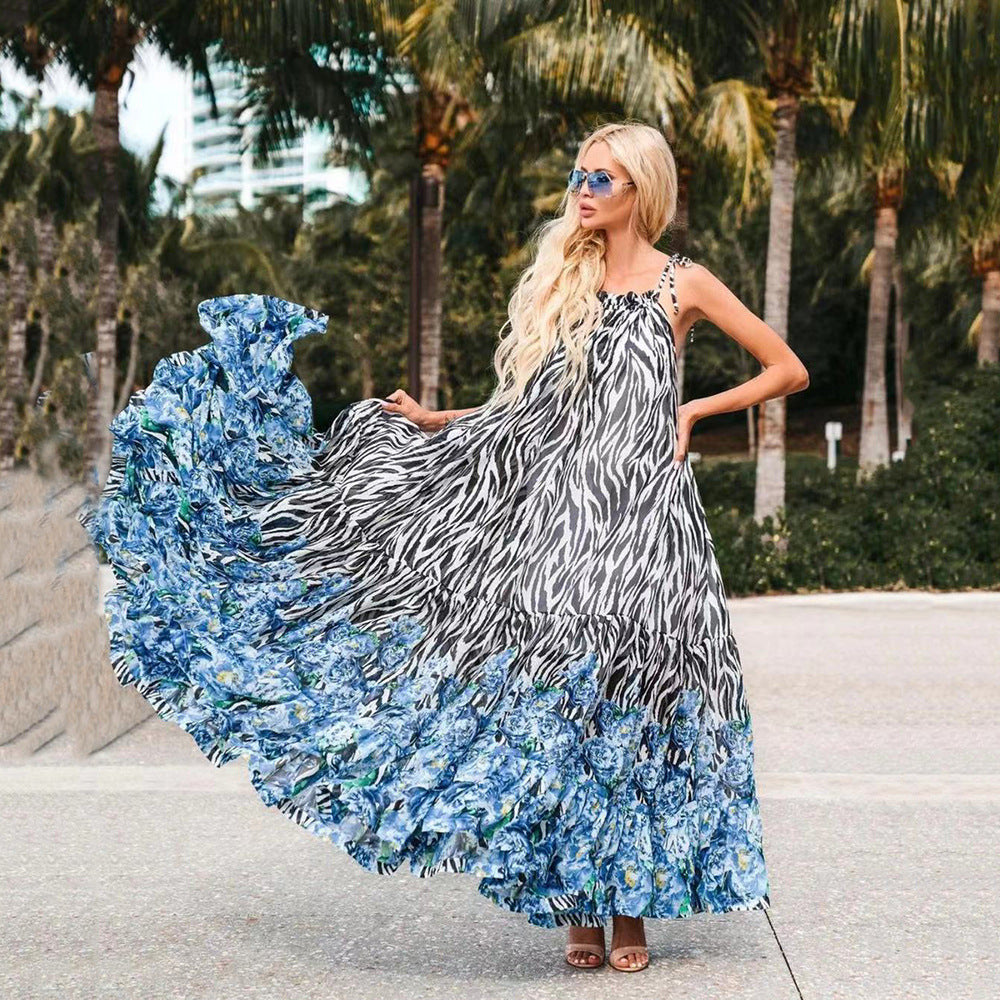 Amazing Floral Print Summer Beach Long Dresses-Boho Dresses-2-S-Free Shipping at meselling99