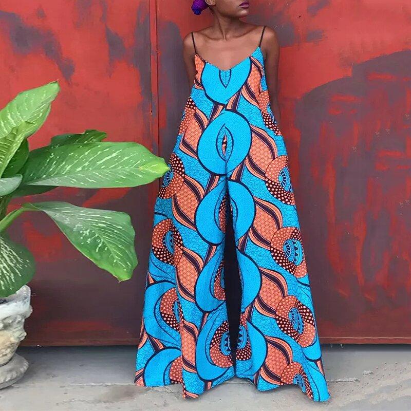 Women Summer Sleeveless Jumpsuits-Blue-S-Free Shipping at meselling99