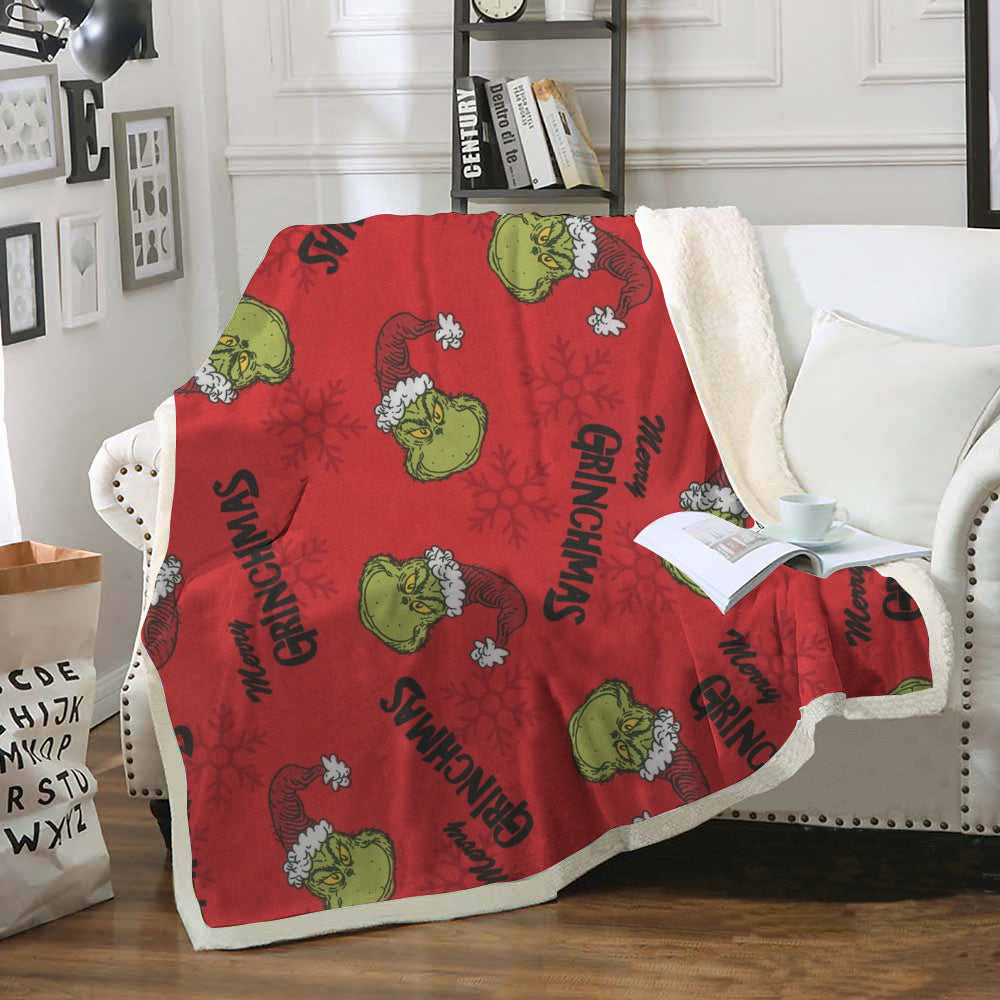 Christmas Grinch Soft Throw Blankets-Blankets-2-50*60 inches-Free Shipping at meselling99