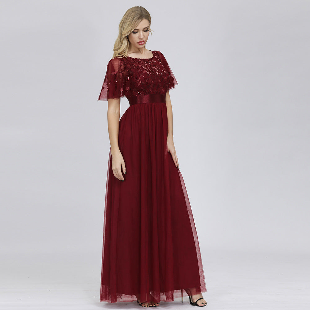 Elegant A Line Evening Dresses for Women-Dresses-Wine Red-S-Free Shipping at meselling99
