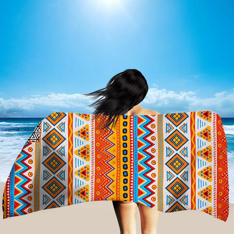 Women Summer Fast Drying Print Beach Bathing Towel--Free Shipping at meselling99