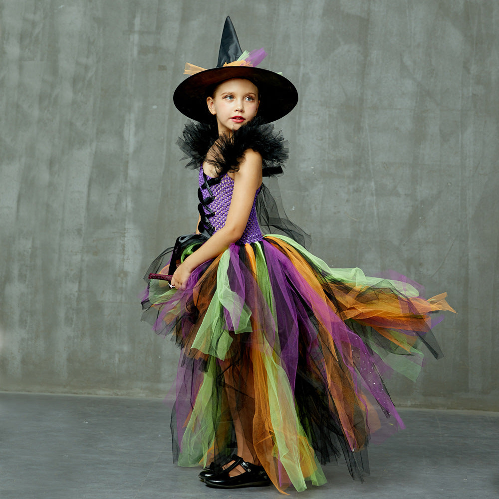Halloween Tulle Witch Ball Dresses Cosplay-Costumes-Free Shipping at meselling99