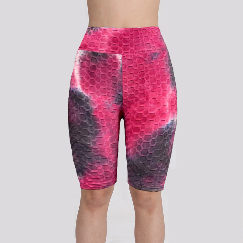 Women Dyed Sports Yoga Five Cents Pants-Activewear-5-S-Free Shipping at meselling99