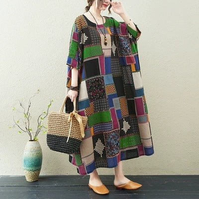 Summer Plus Sizes Long Cozy Dresses-Dresses-The Same as Picture-One Size-Free Shipping at meselling99
