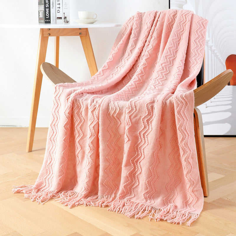 Leisure Soft Bedding Side Knitting Blanket--Free Shipping at meselling99