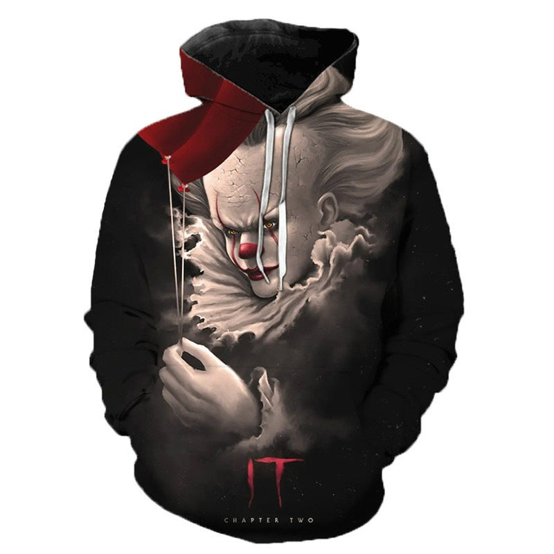 Halloween Clown 3D Prints Casual Hoodies-Sweaters-WY-0004-S-Free Shipping at meselling99