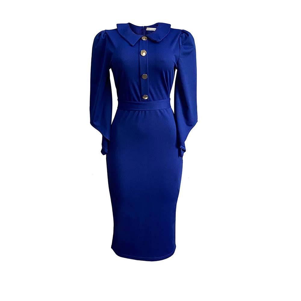 Sexy Plus Sizes Dresses for Women-Dresses-Dark Blue-S-Free Shipping at meselling99