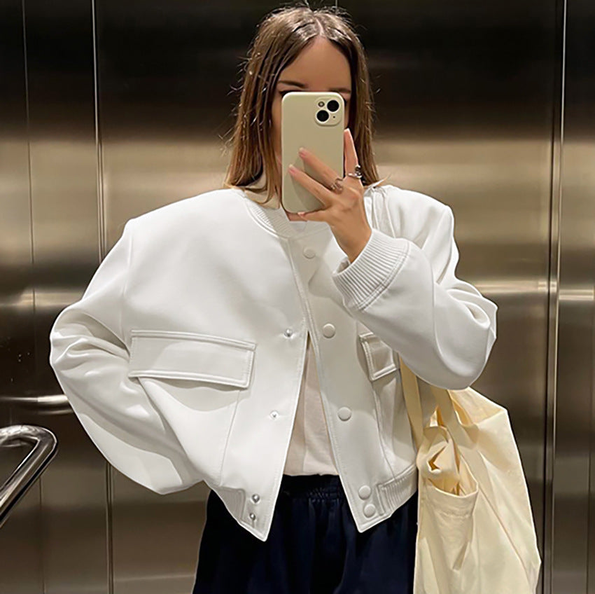 Fashion Cotton Long Sleeves Jacket Coats for Women-Coats & Jackets-White-S-Free Shipping at meselling99