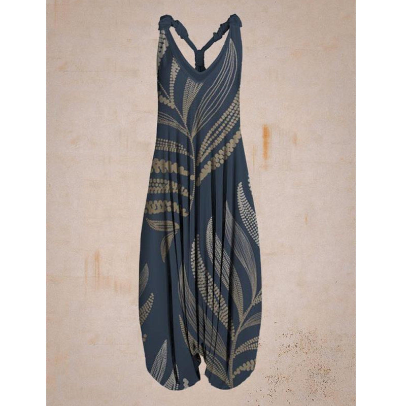 Summer Casual Plus Sizes Loose Jumpsuits-Jumpsuits-Free Shipping at meselling99