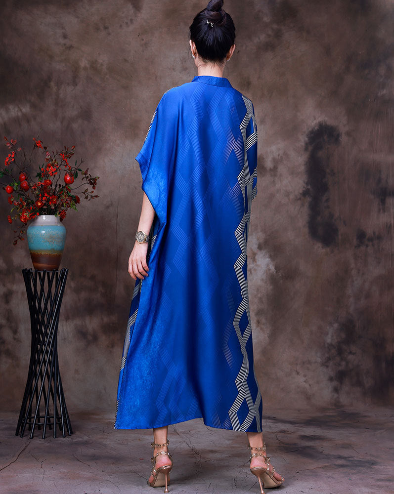 Elegant Summer Tencel Women Long Dresses-Dresses-Blue-One Size-Free Shipping at meselling99