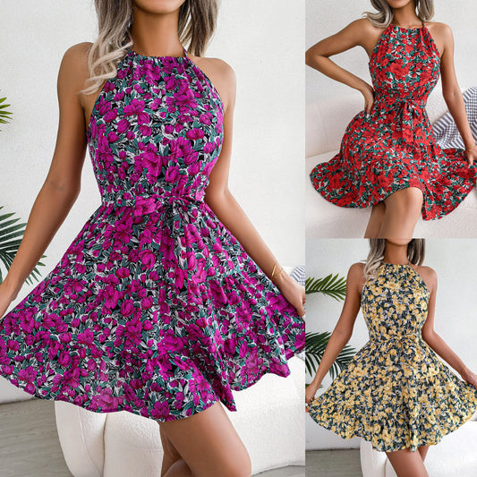 Summer Casual Ruffled Short Dresses for Holiday-Dresses-Free Shipping at meselling99