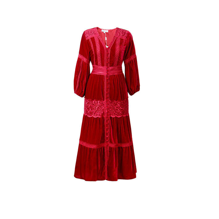 Vintage Long Sleeves Winter Dresses-Dresses-Free Shipping at meselling99