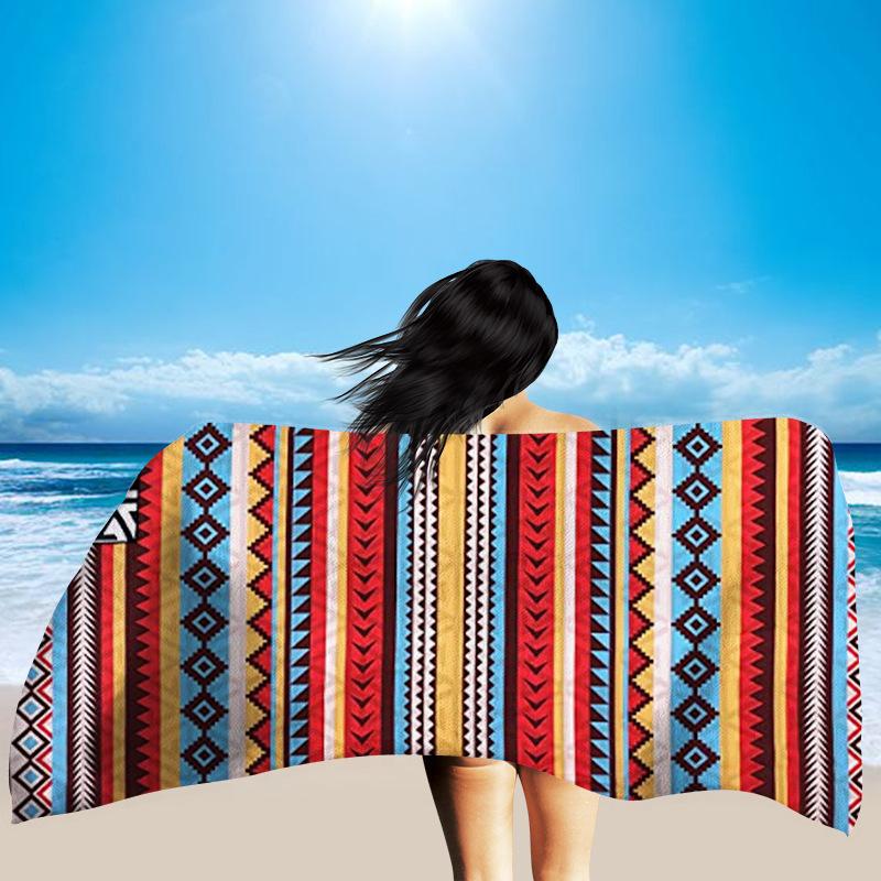 Women Summer Fast Drying Print Beach Bathing Towel-004-80*160cm-Free Shipping at meselling99