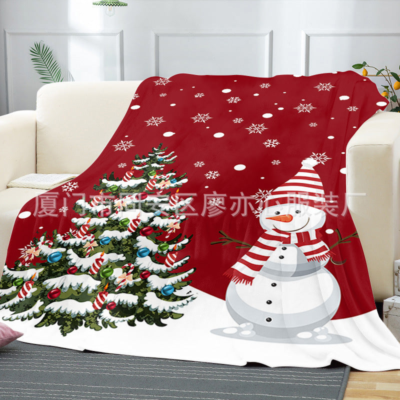 Merry Christmas Fleece Throw Blankets-Blankets-10-50*60 inches-Free Shipping at meselling99
