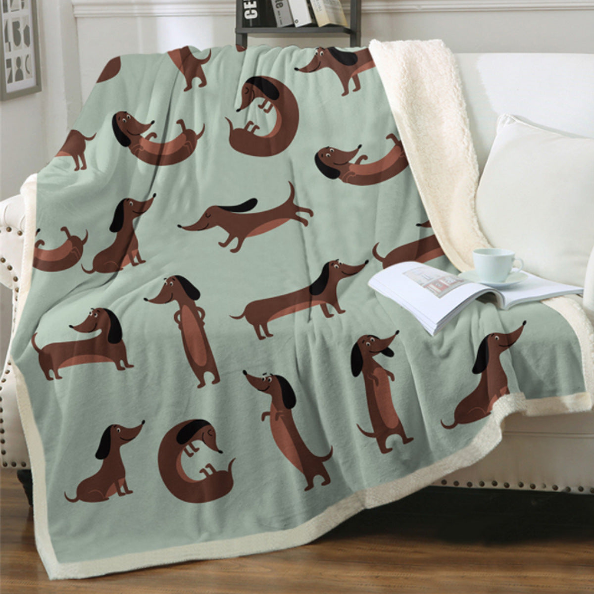 Cute Dog Print Fleece Blankets for Christmas-Blankets-1-10-40*60 inches-Free Shipping at meselling99
