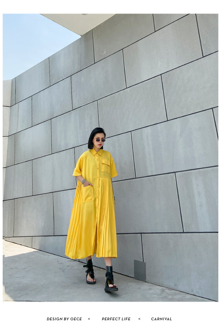 Designed Summer Short Sleeves Long Cozy Dresses-Dresses-Free Shipping at meselling99