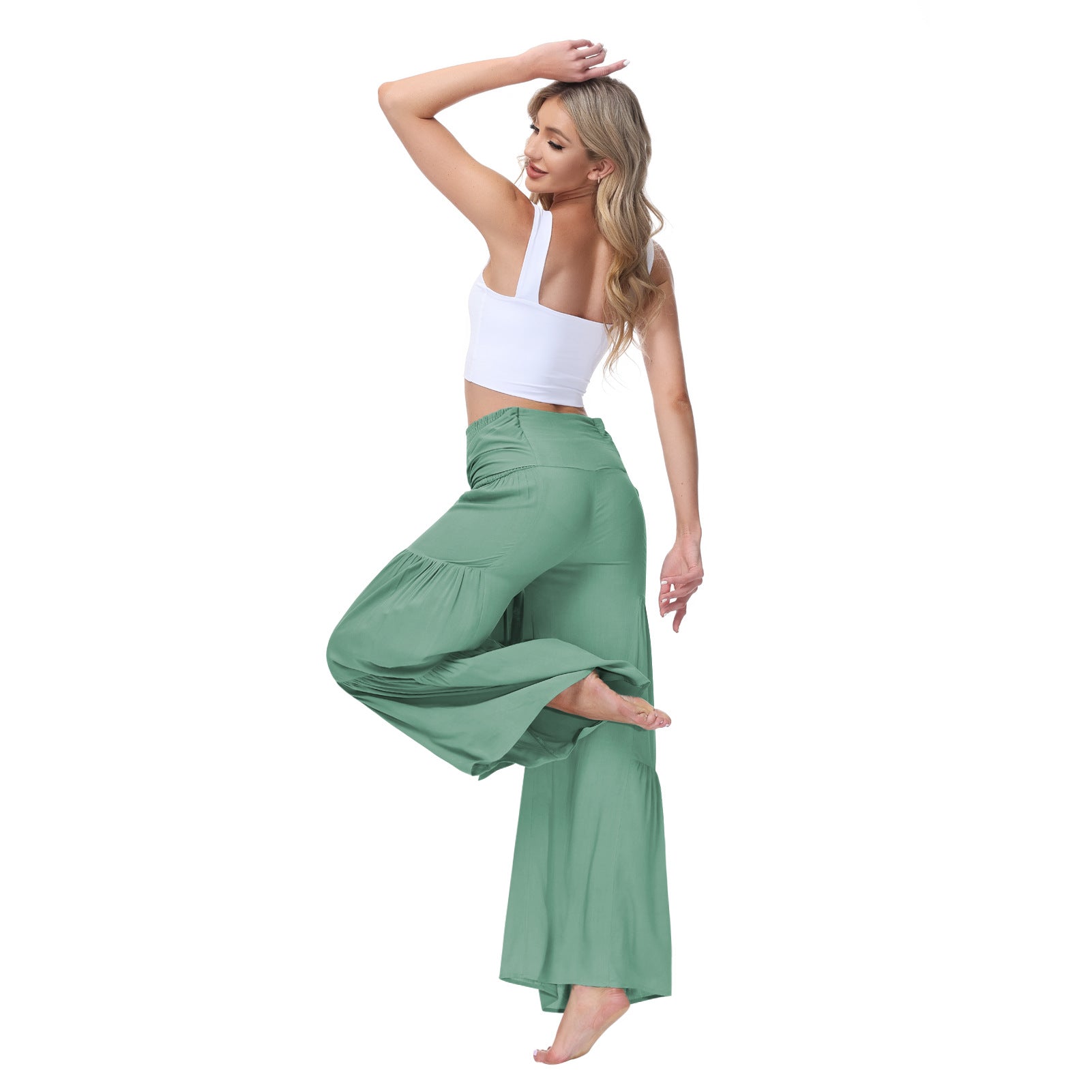Casual Elastic Waist Loose Pants for Women-Pants-Free Shipping at meselling99