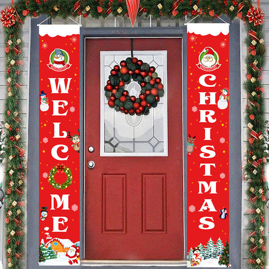 Merry Christmas Day Couplet Door Decoration-couplet-Style1-Free Shipping at meselling99
