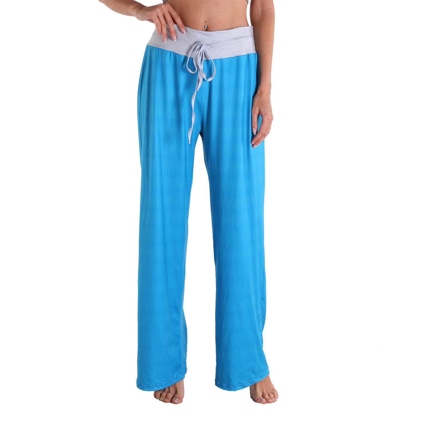 Casual Bandage Solid Loose Home Wear Pajamas Pants-Pajamas-2019-S-Free Shipping at meselling99