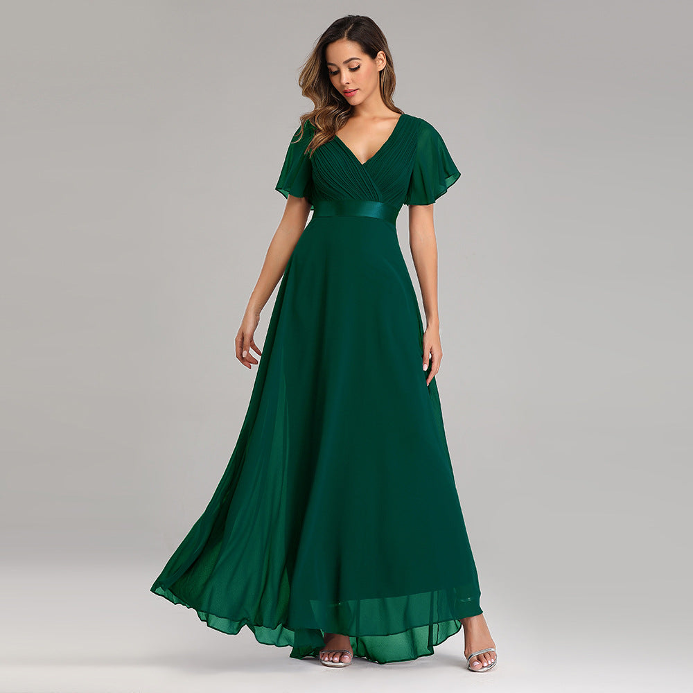 Elegant Chiffon Plus Sizes Bridesmaid Dresses-Dresses-Green-S-Free Shipping at meselling99