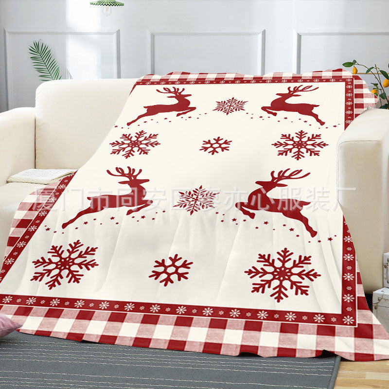 Merry Christmas Fleece Throw Blankets-Blankets-11-50*60 inches-Free Shipping at meselling99